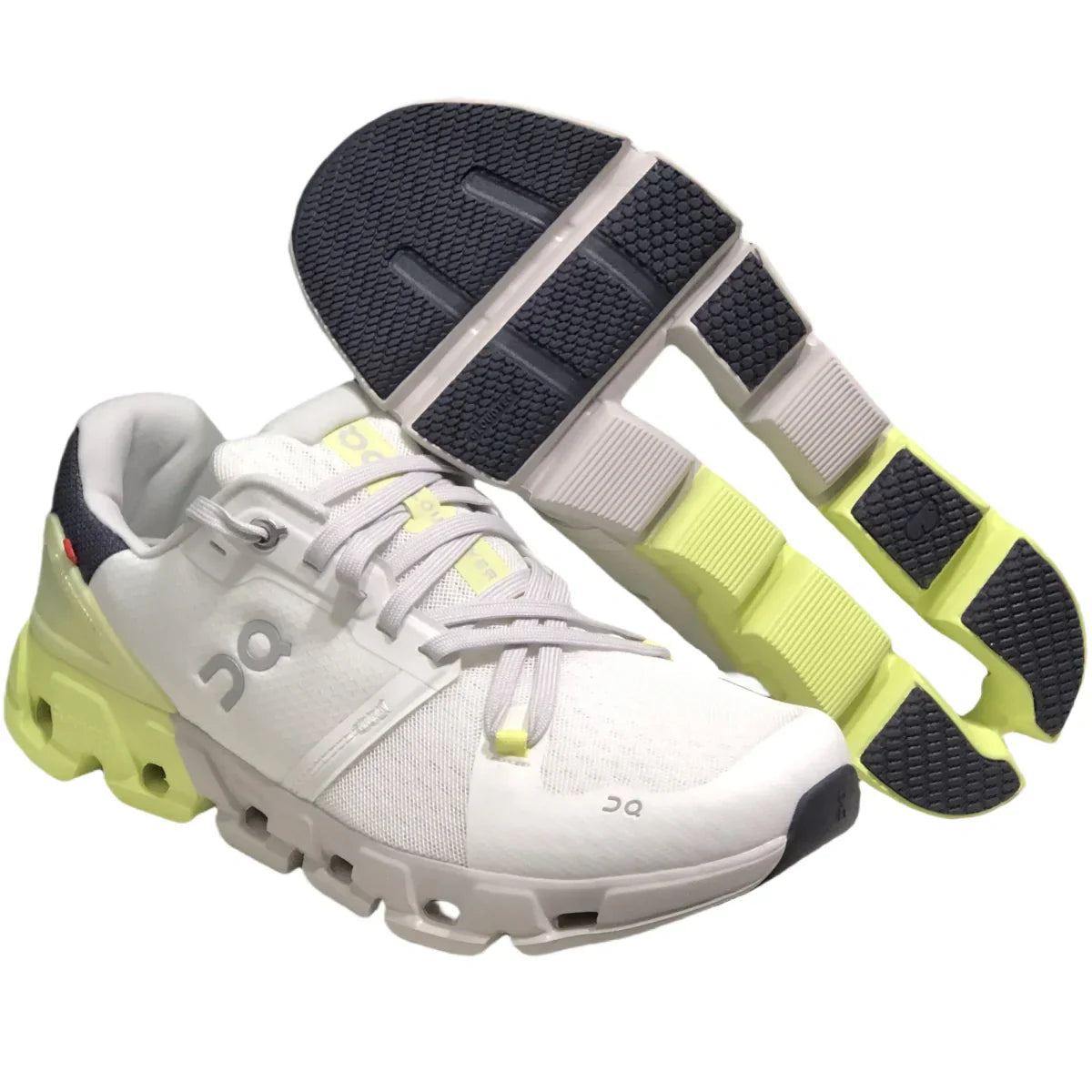 On Cloudflyer 4 Women's White/Yellow