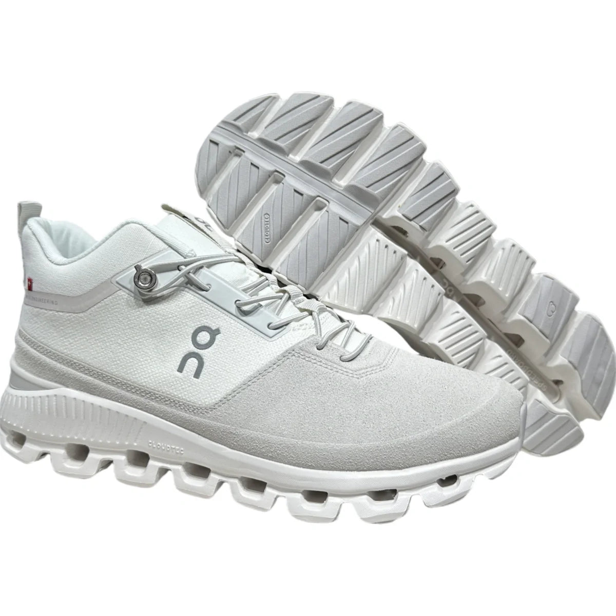 On Cloud Hi Edge  Women'S  White leather