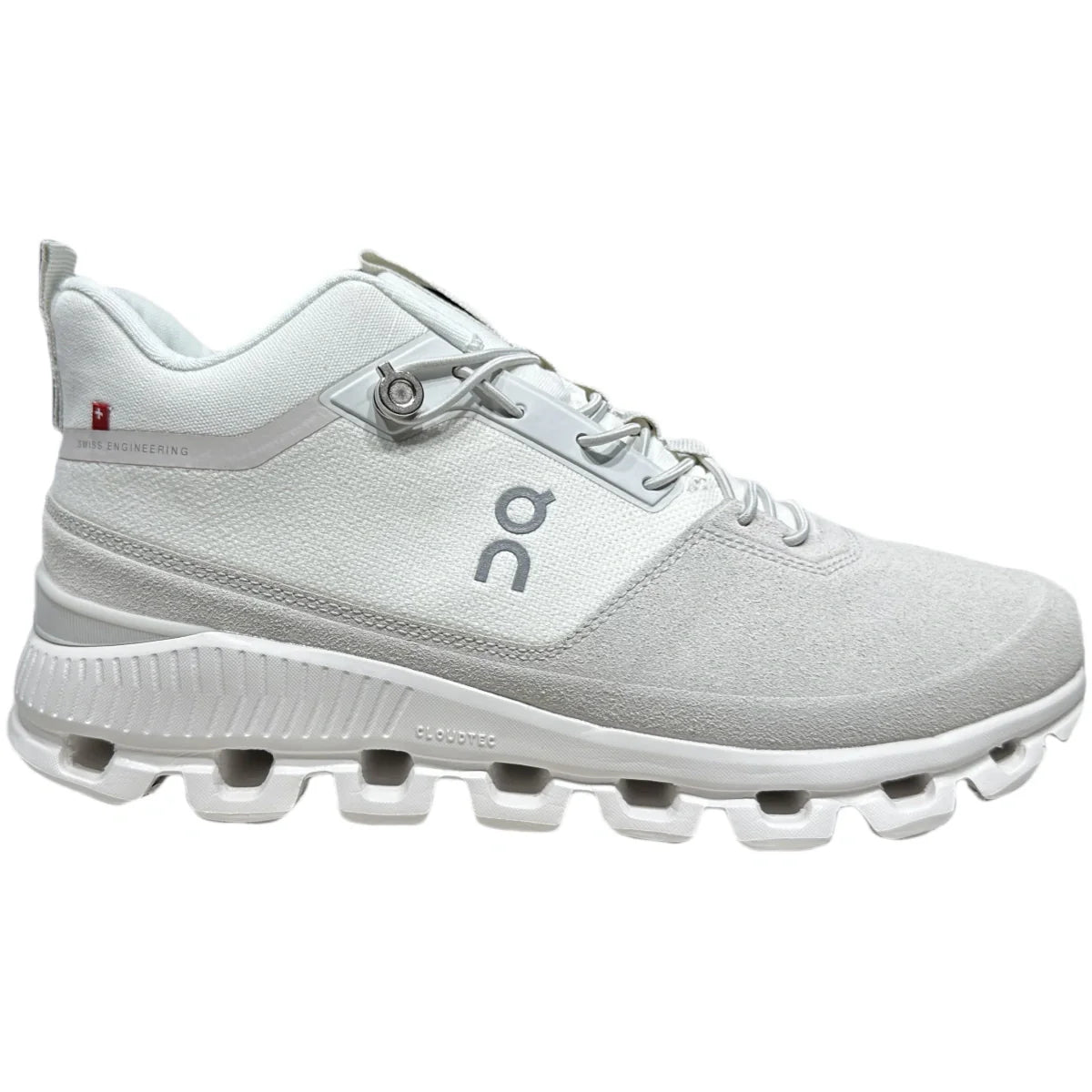 On Cloud Hi Edge  Men's   White leather