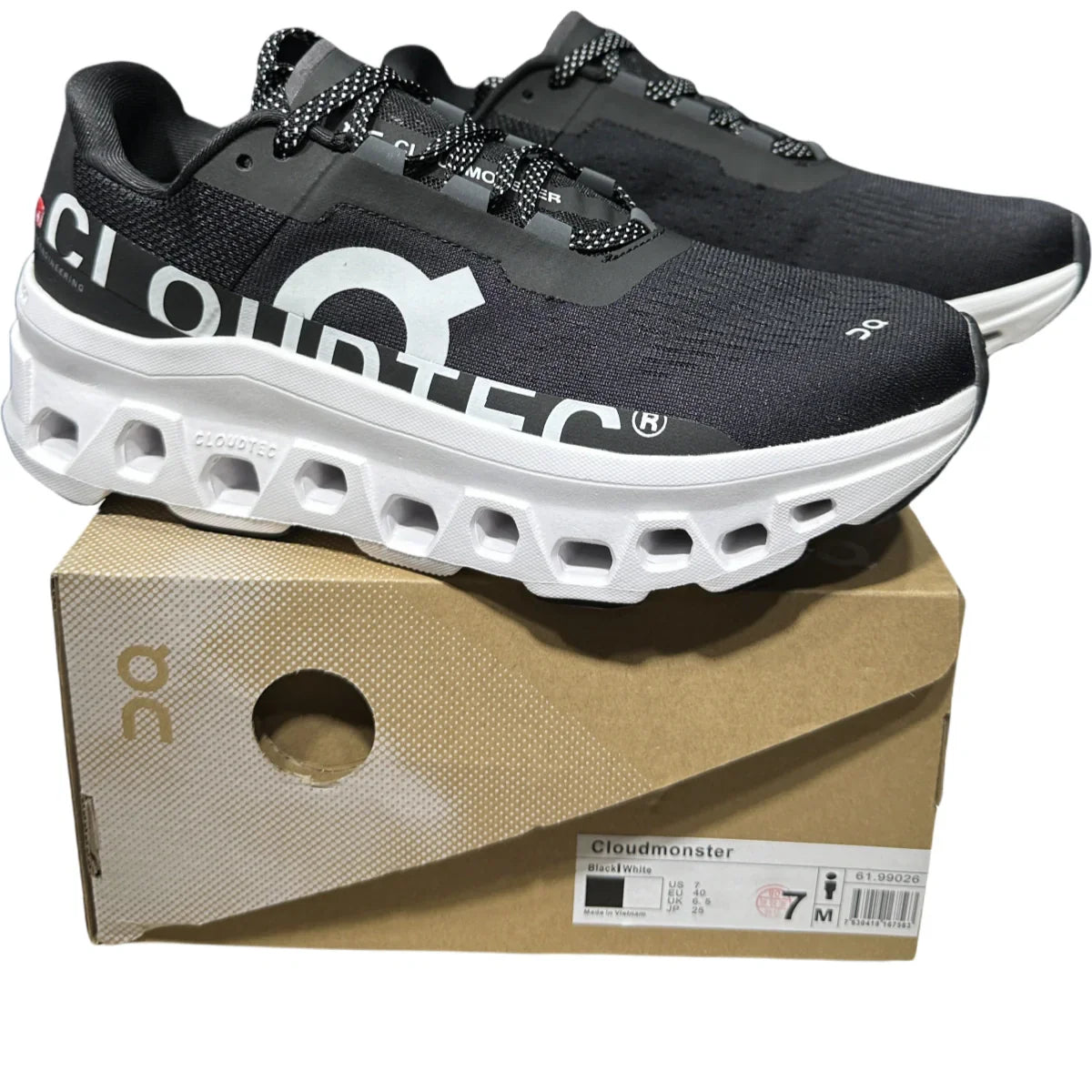 On Cloudmonster Women's  Black/White