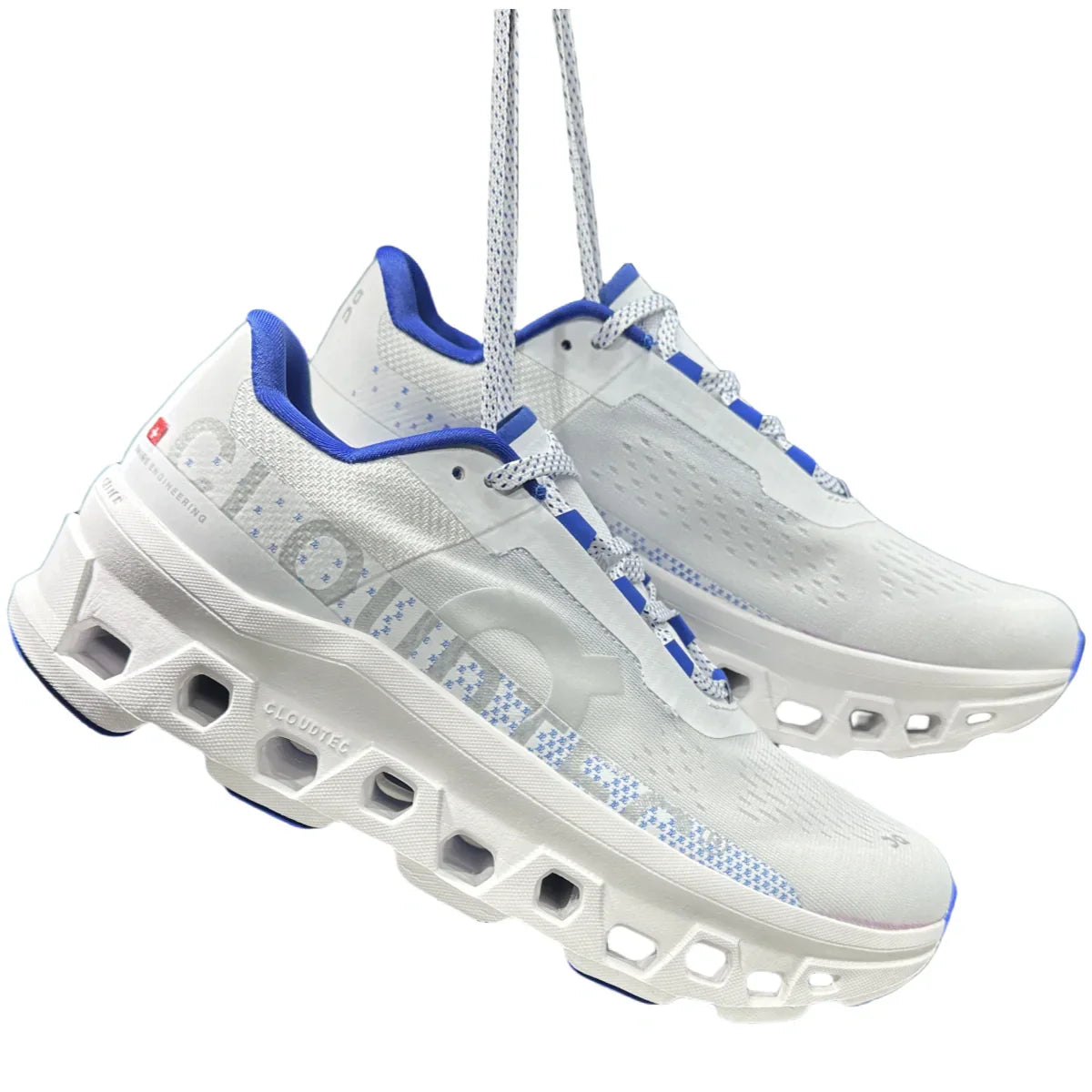 On Cloudmonster Women's White/Blue