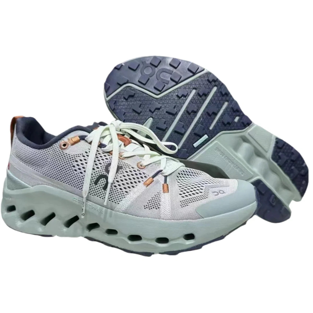 Cloudsurfer Trail Waterproof - Zapatillas de deporte para hombre, color gris y verde