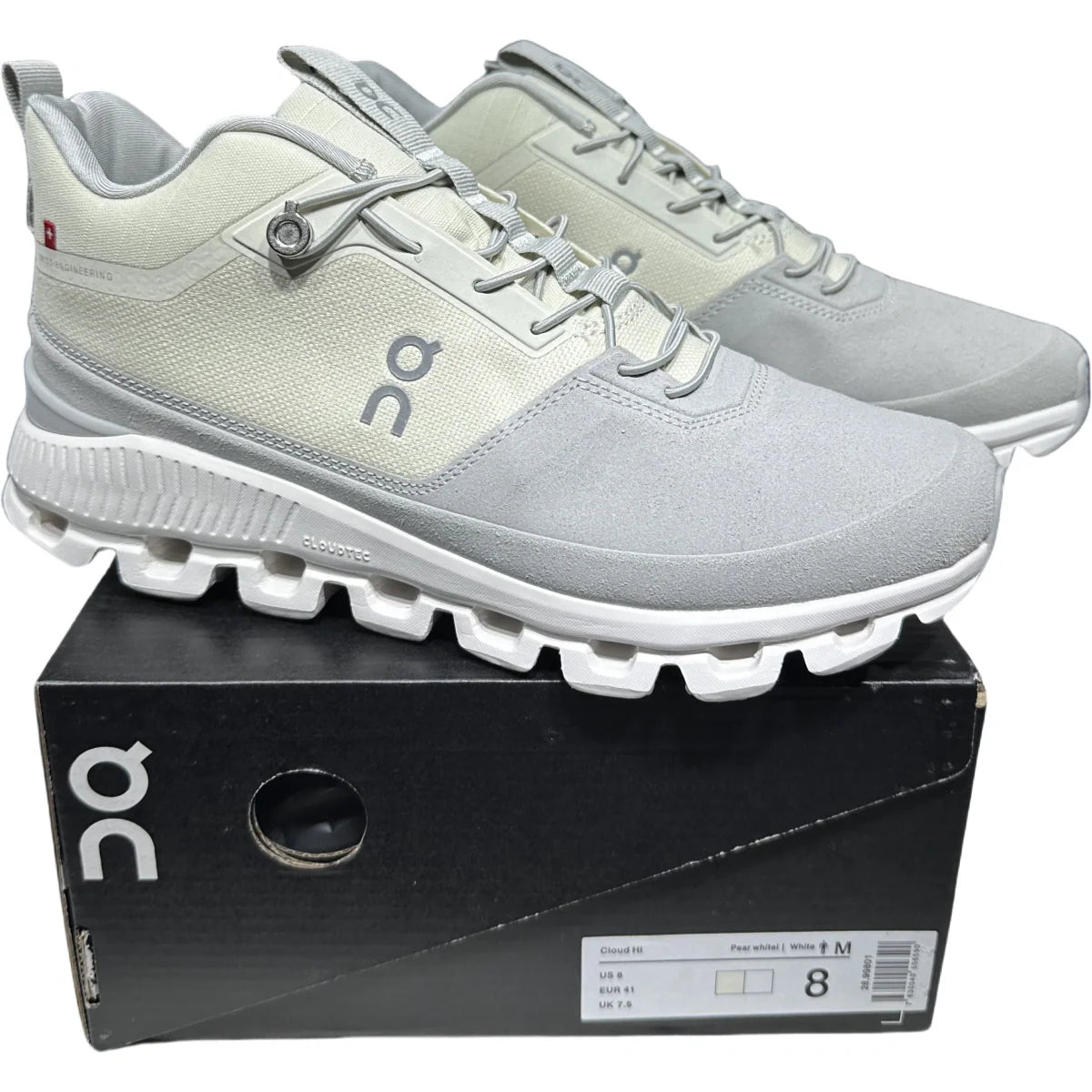 On Cloud Hi Edge  Women'S   White/Gray