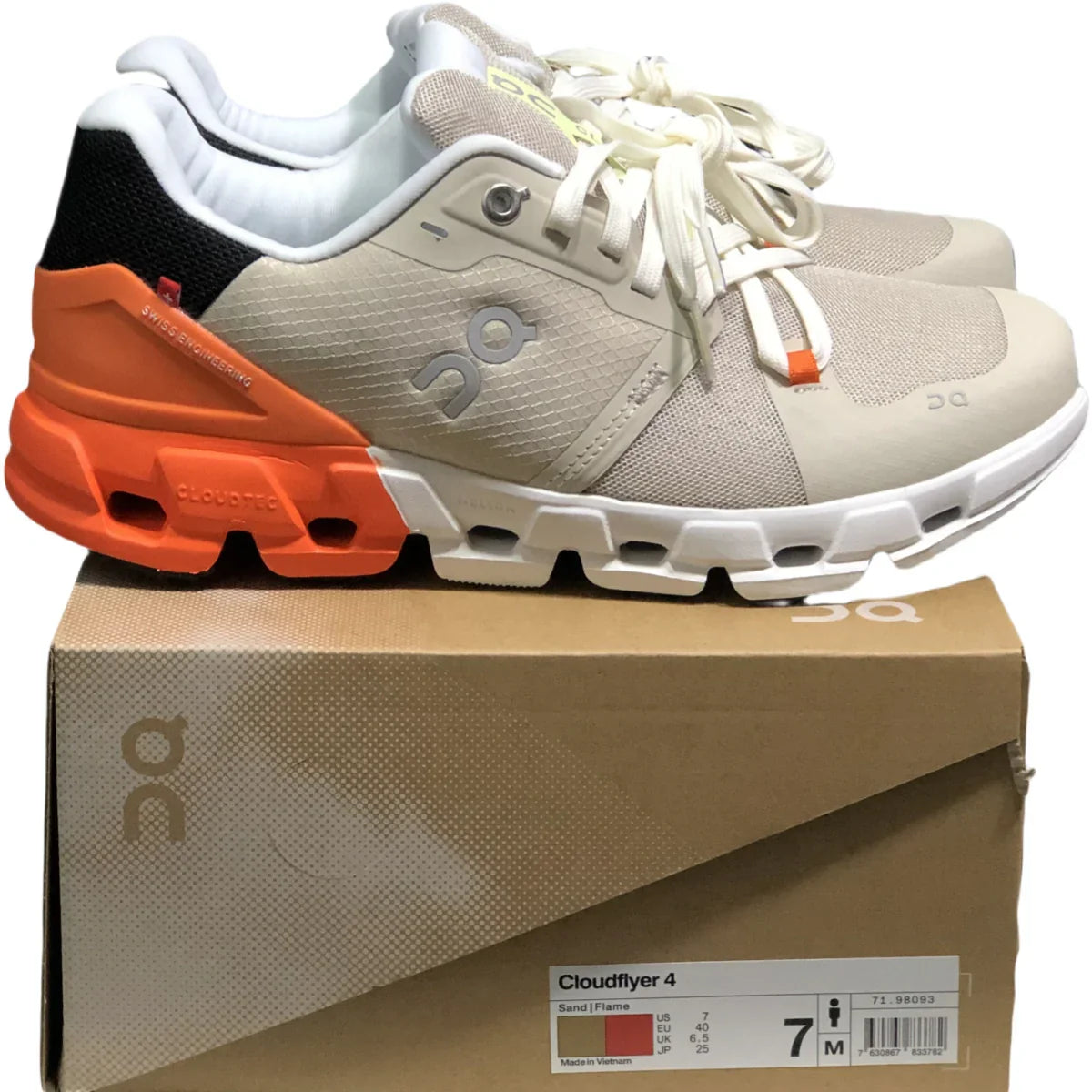 On Cloudflyer 4 Women's Gray/Orange