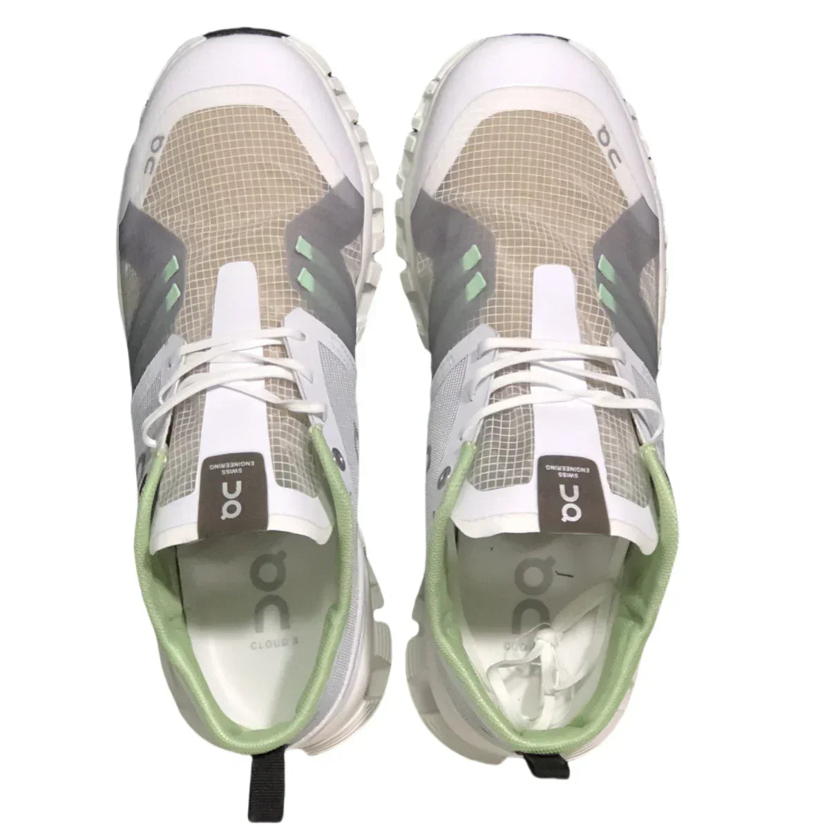 On Cloud X1 women’s White spread grass green