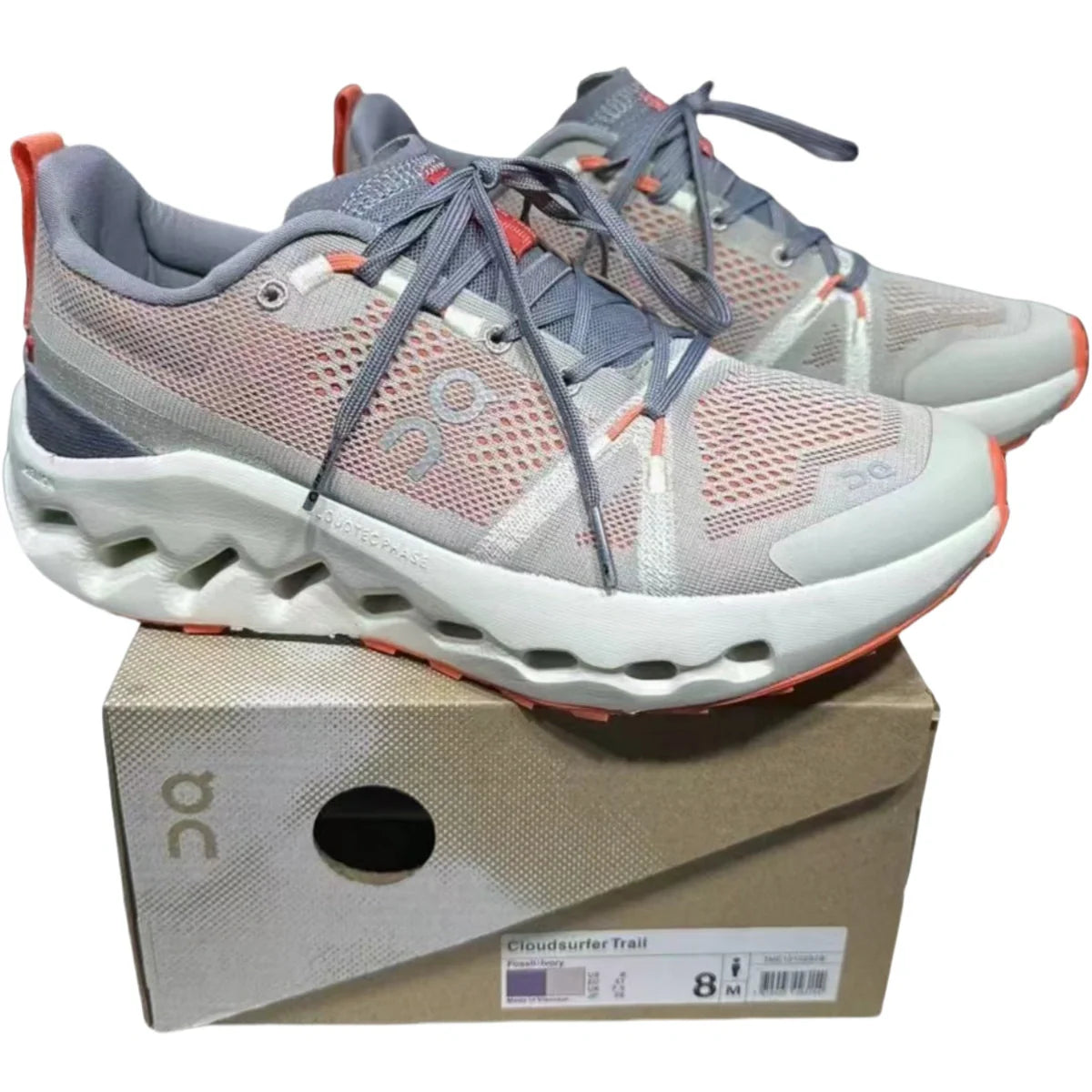 On Cloudsurfer Trail Waterproof Women's Gray/White