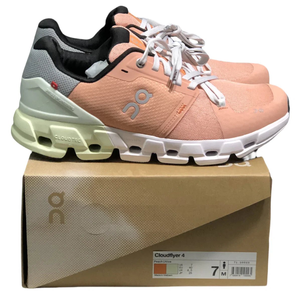 On Cloudflyer 4 Women's Peach/Green