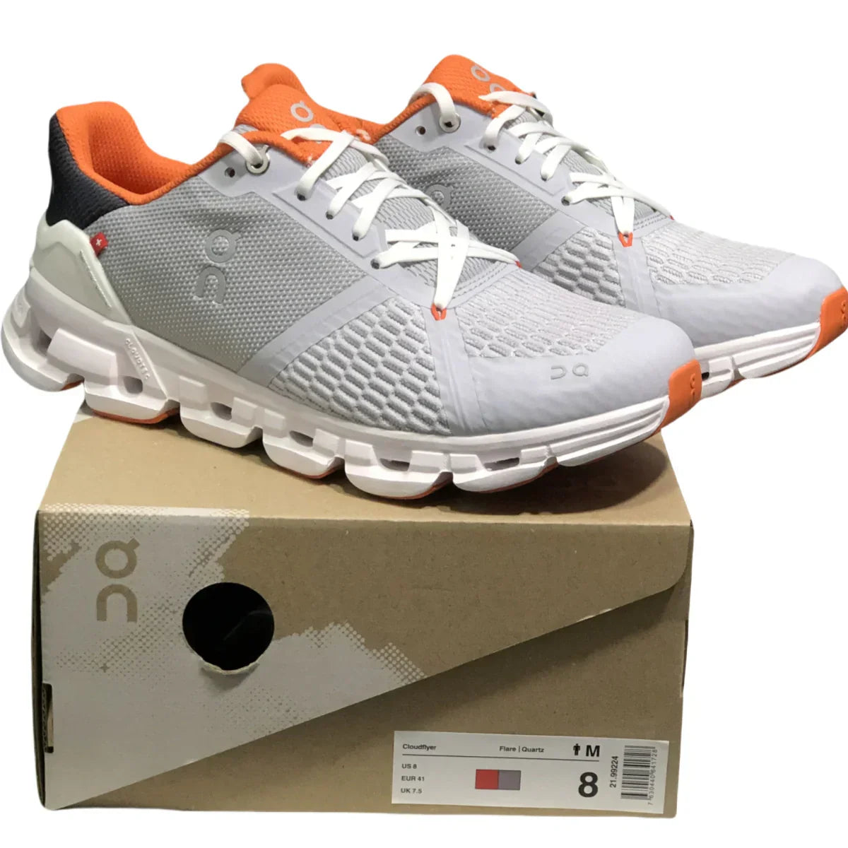 On Cloudflyer 3 Men Glacial grey/ Flame Orange