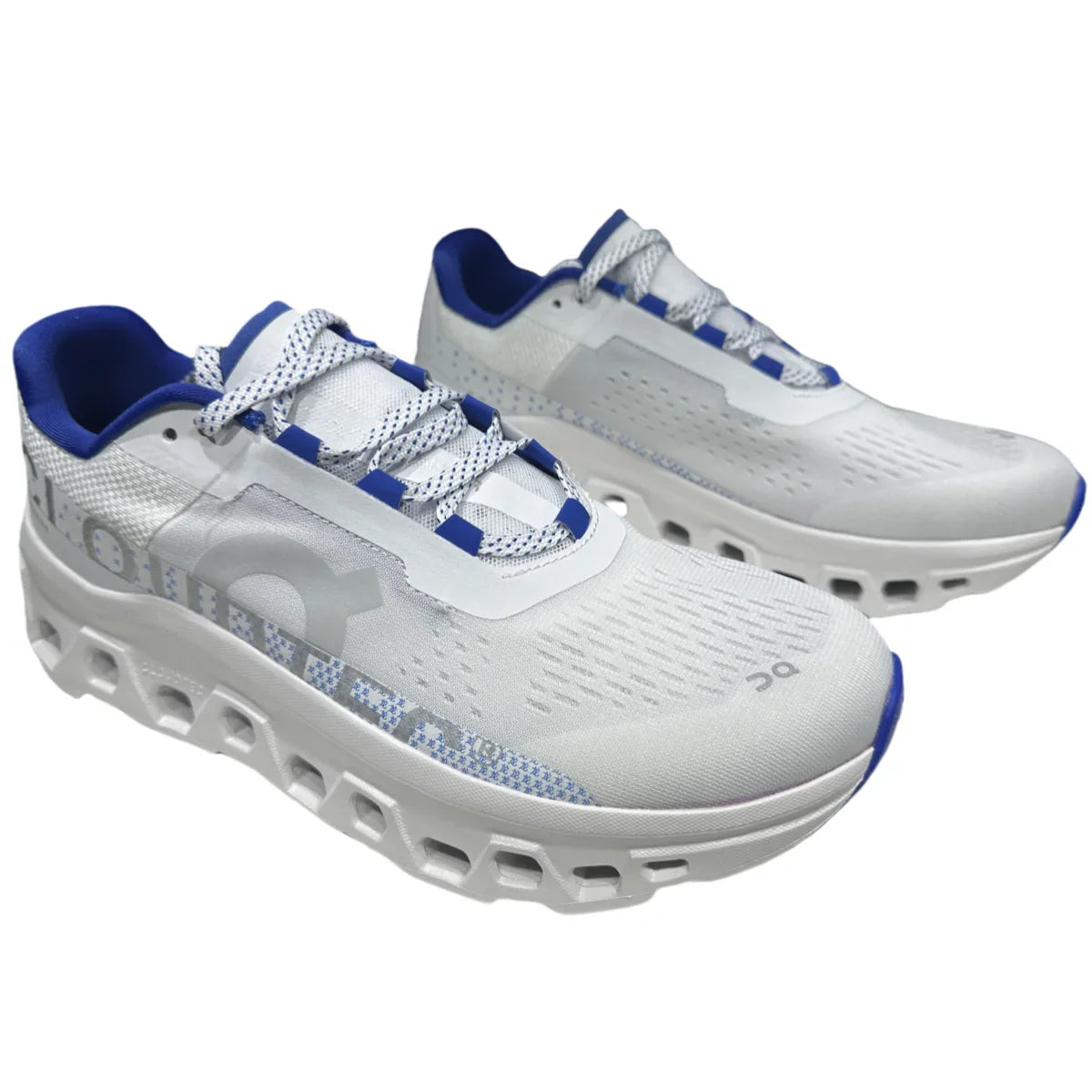 On Cloudmonster Women's White/Blue