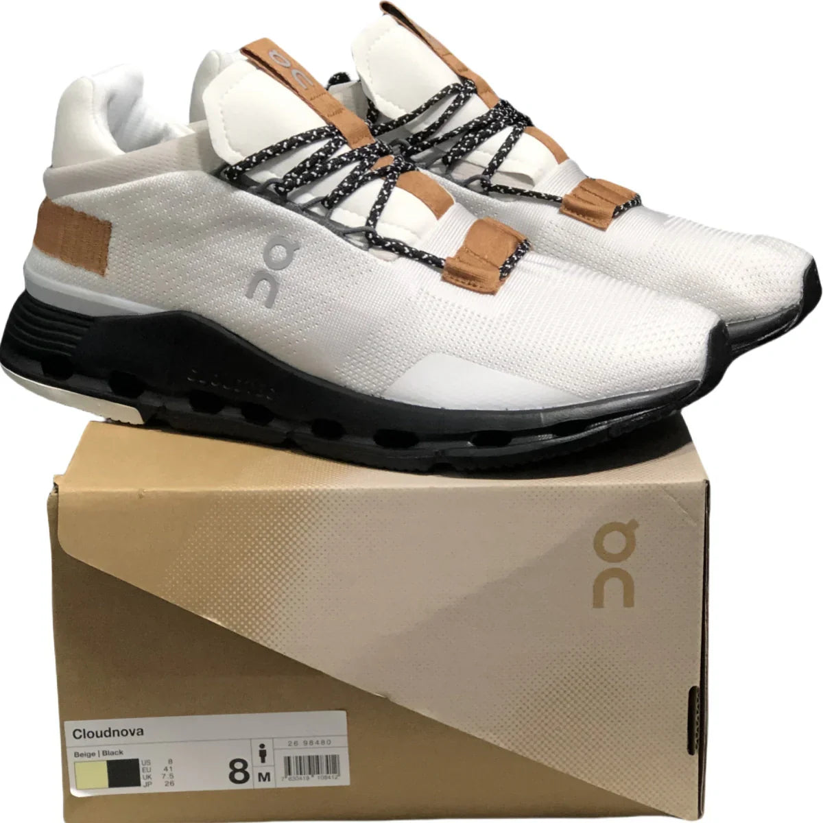 On Cloudnova Men's White/Brown