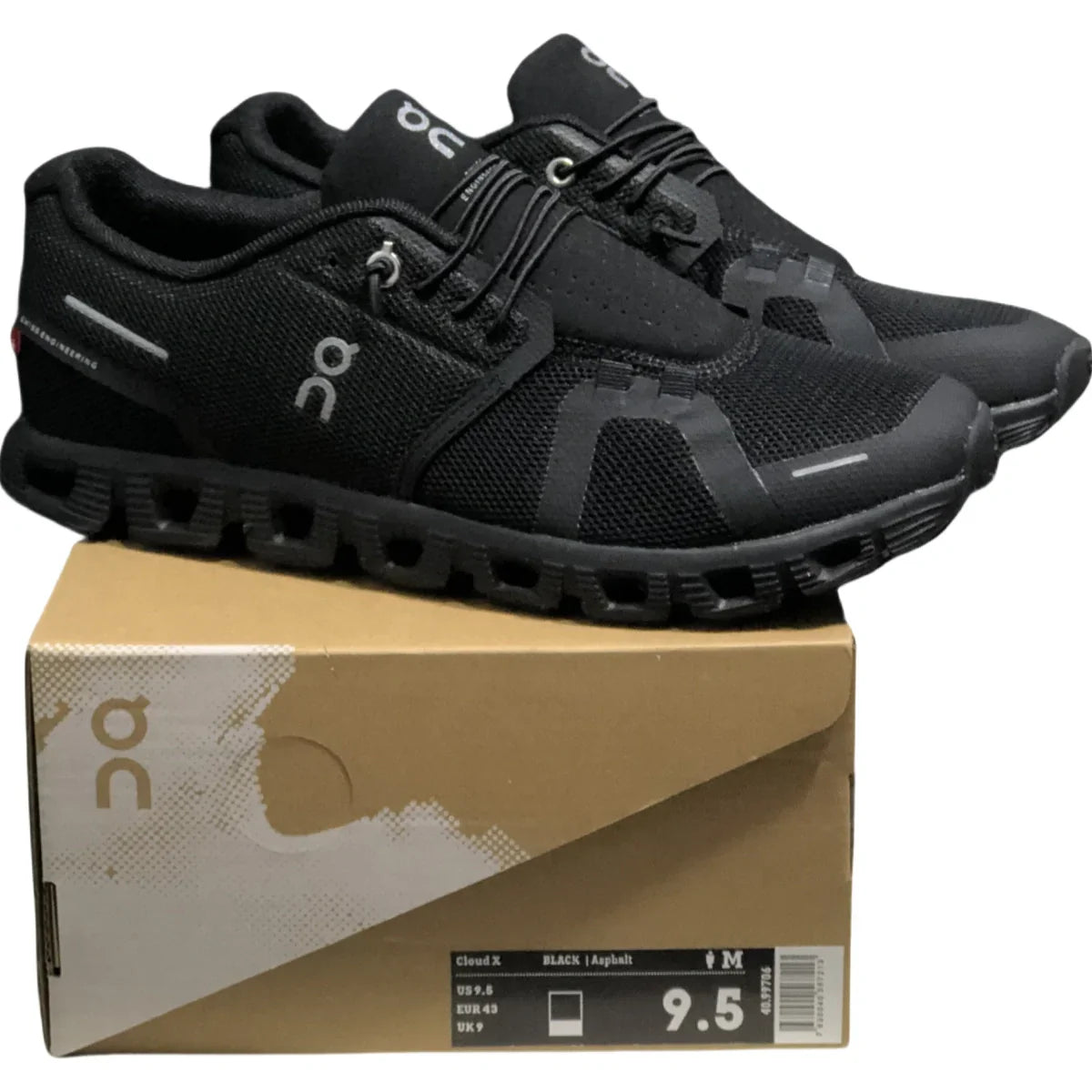 Zapatillas On Cloud 5 All Black para mujer