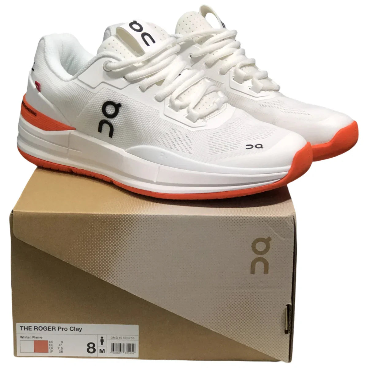 On The Roger Pro Men's White/Oranges