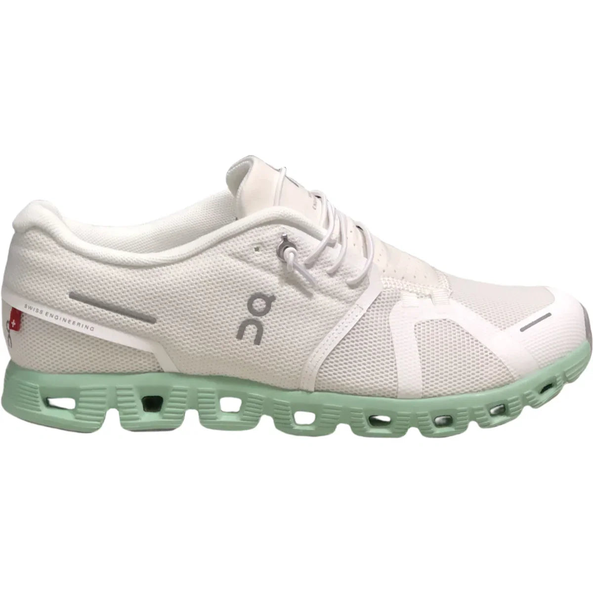 On Cloud 5  Women's Undyed White Stream Green