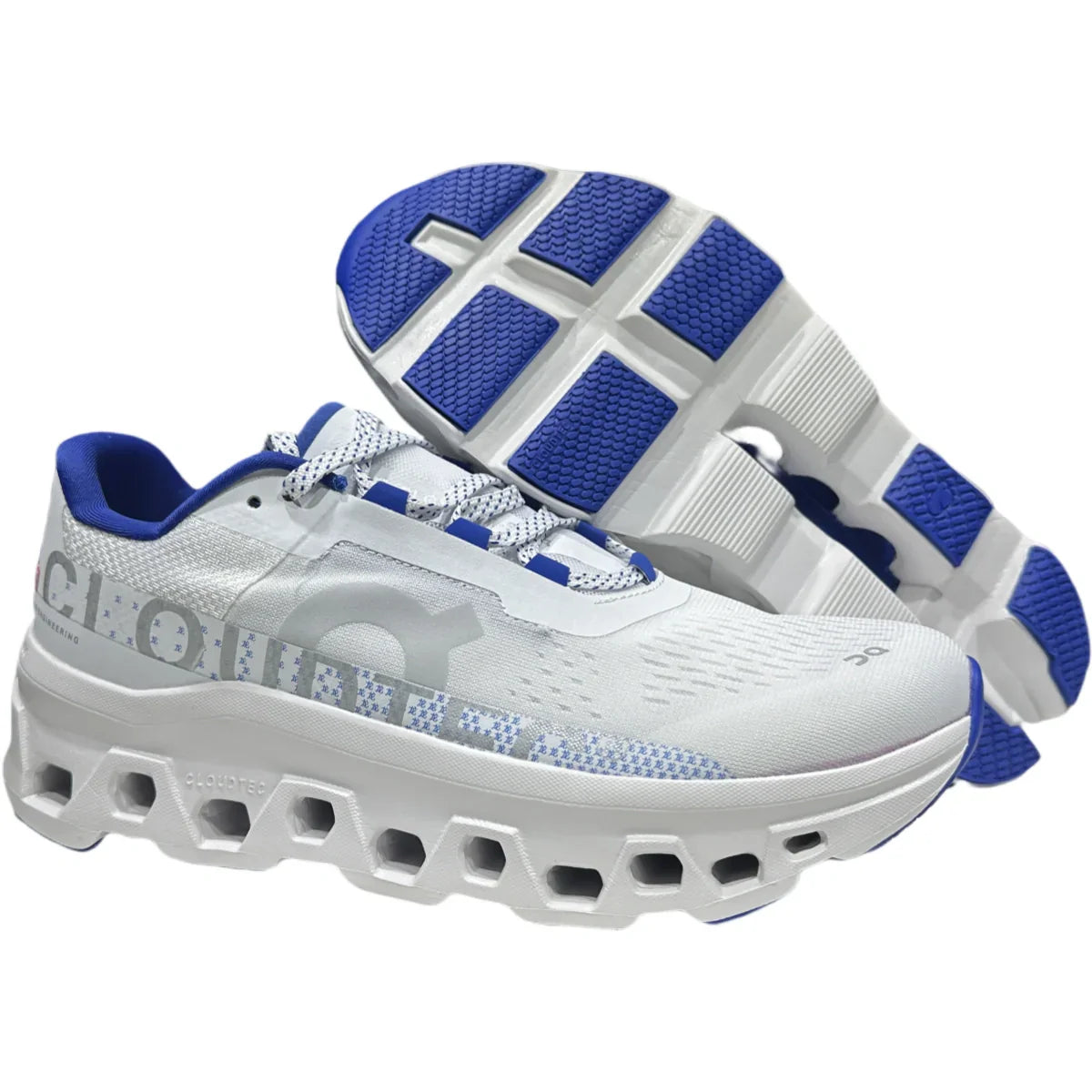 On Cloudmonster Women's White/Blue