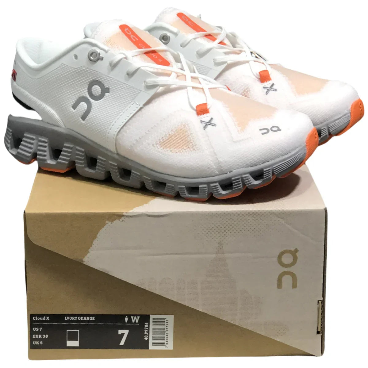 On Cloud X3 /Shift Women’s Lvory White/Orange