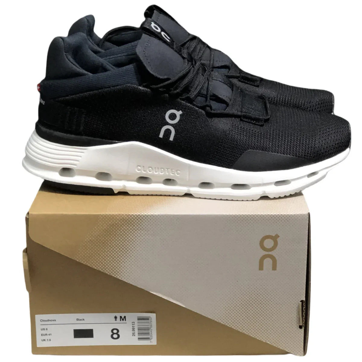 On Cloudnova Women's  Black/White