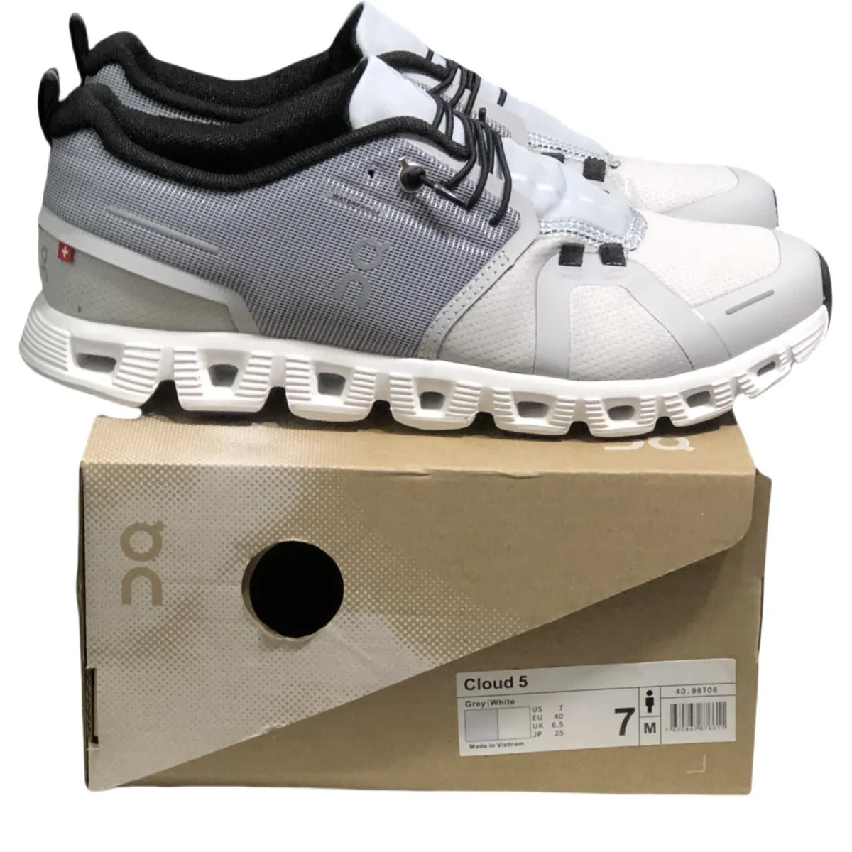 On Cloud 5  Men's Gray/White