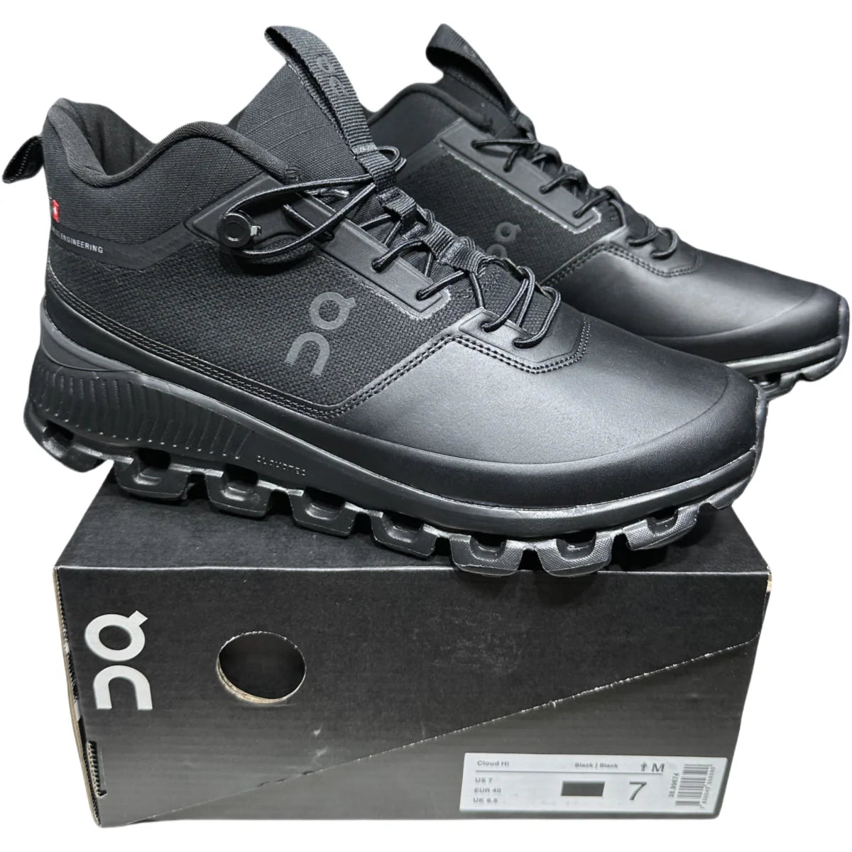 On Cloud Hi Edge  Men's  Black Leather